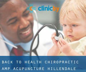 Back to Health Chiropractic & Acupuncture (Hillendale)